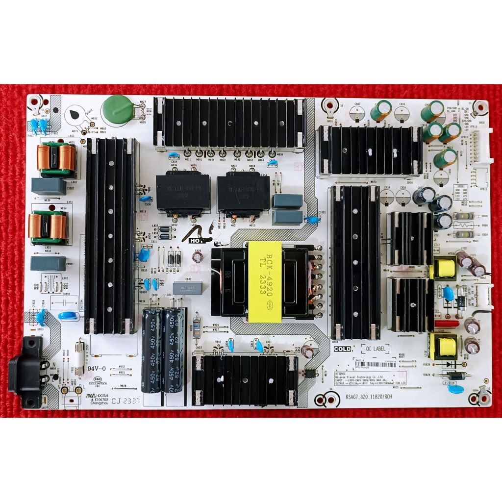 เพาเวอร์ซัพพลายทีวี  Hisense  รุ่น 65U79K ,75A6500K  พาสบอร์ด  RSAG7.820.11820/ROH