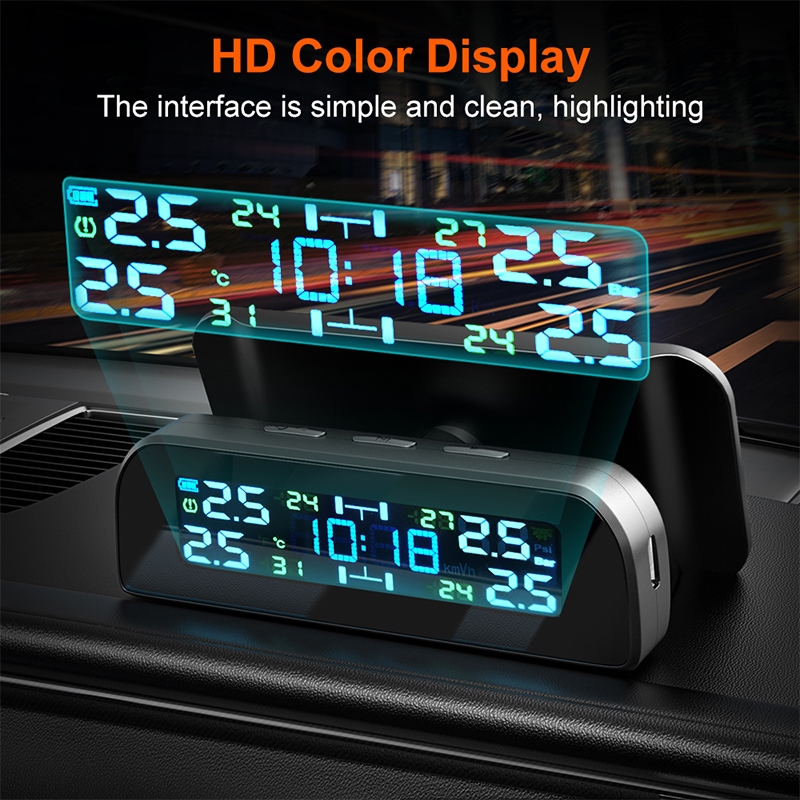 เครื่องวัดลมยางไร้ TPMS พลังงานแสงอาทิตย์ แรงดันลมยาง4ล้อ เครื่องวัดลมยางไร้ ราคา ถูกที่สุด ดีลบีเคเค แกลเลอรีภาพที่ 7
