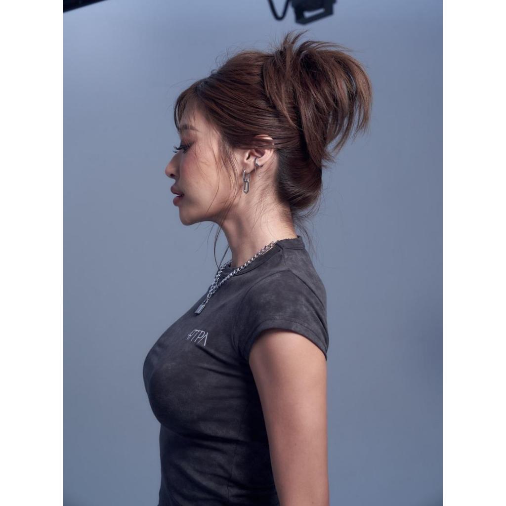 Atipashop - BURY TOP เสื้อยืด แขนกุด มัดย้อม ฟอก ผ้าใส่สบาย - รูปที่ 5