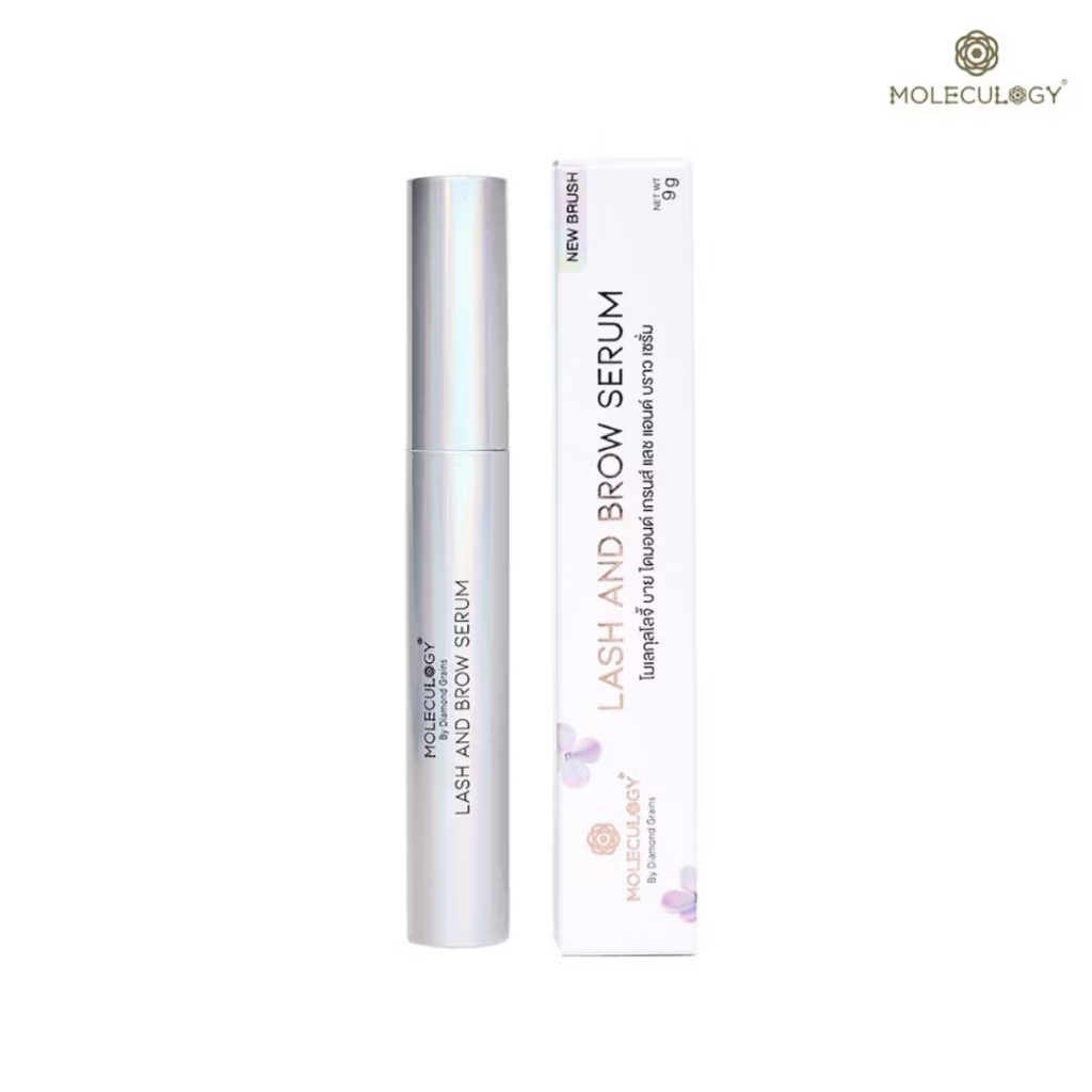 เซรั่มขนตา ขนาด 9 กรัม Moleculogy Lash & Brow serum แปรงปัดรุ่นใหม่
