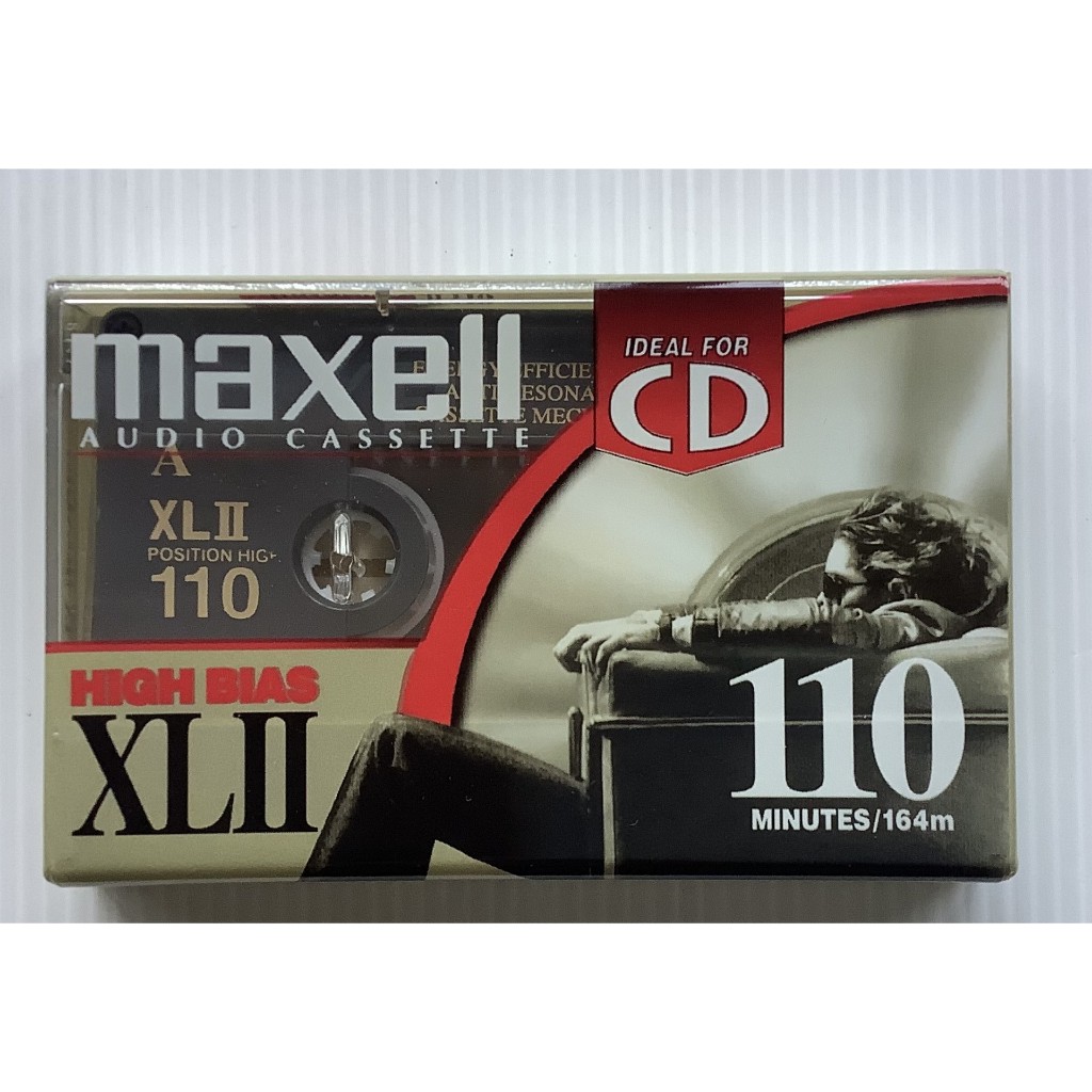 Blank Cassette Tape ซีล เทปคาสเซ็ตเปล่าวินเทจ Maxell XL II 110 นาที High Position Type II High Bias 