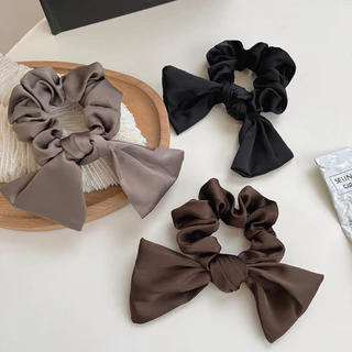 ยางรัดผมโบว์ KOREA RIBBON TIES - NADI ทรงเรียบมินิมอล