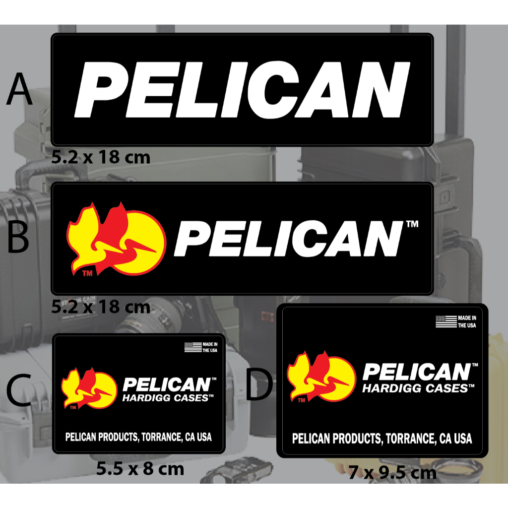 สติกเกอร์ พีลิแกน PELICAN PRODUCTS สติกเกอร์ติดกล่องกันกระแทก