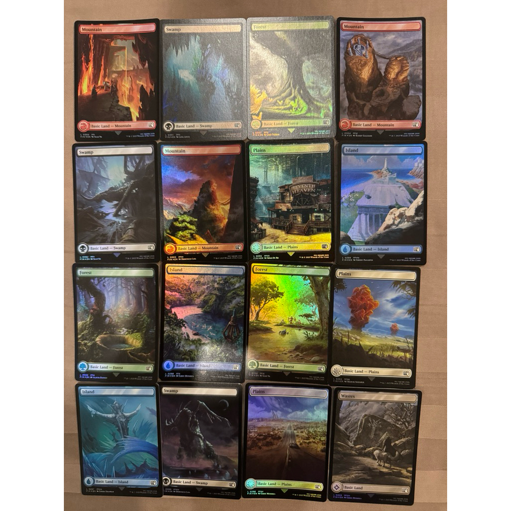 MTG Final Fantasy Basic Land Full Art Foil ทุกเเบบ