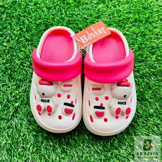 หัวโตหมีเด็ก893-1 พื้นหนานิ่มสวมใส่สบายเท้า ไซร้24-35 มี4สี พื้นสูง6ซม