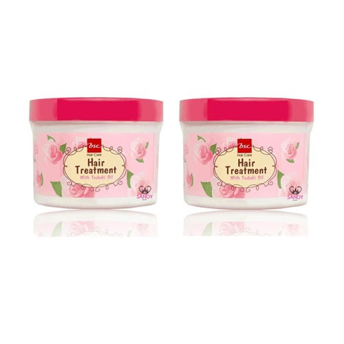 แพ็คคู่ BSC glossy hair treatment wax 400 ml. บีเอสซี กลอสซี่ แฮร์ ทรีทเม้นท์  สูตรเข้มข้น 2 ชิ้น 9225