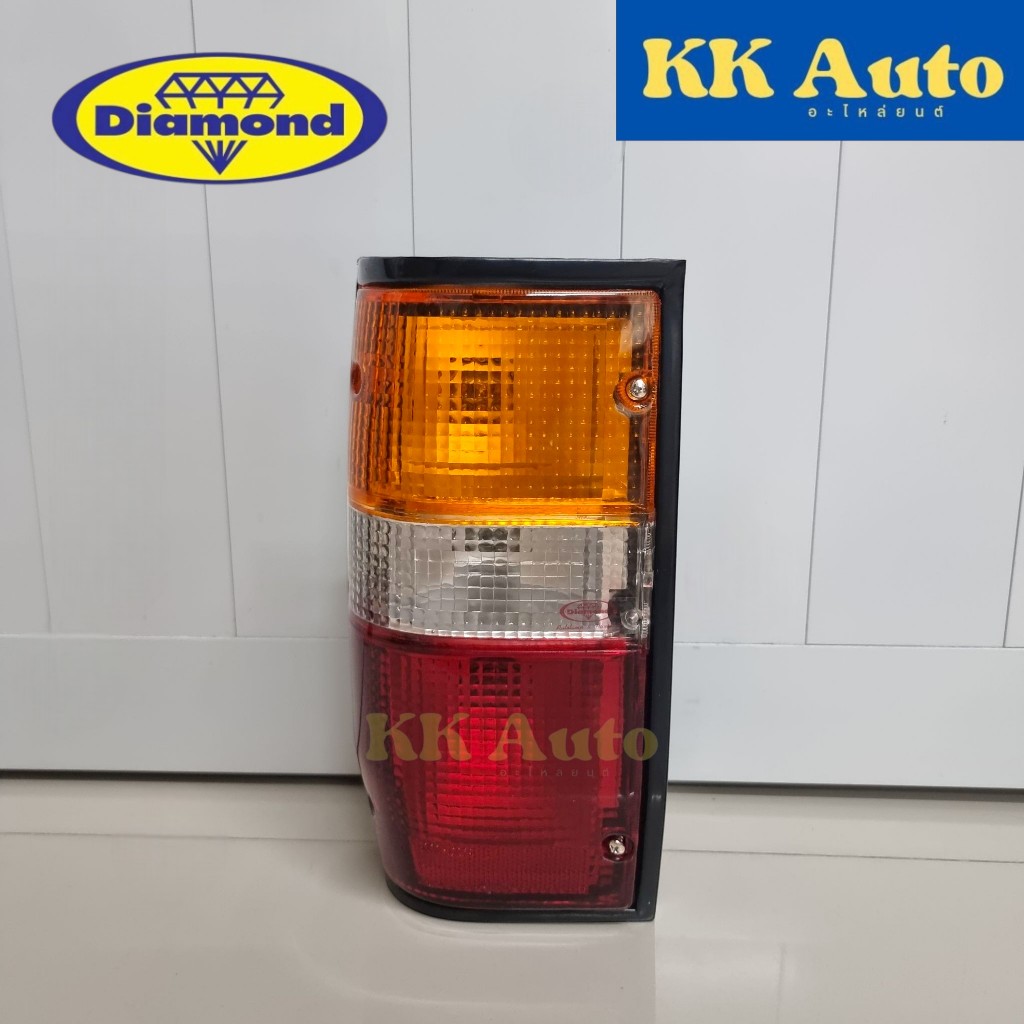 ไฟท้าย ทั้งดวง MITSUBISHI L200 CYCLONE ปี 1889-1995 รุ่นขอบดำ ไซโคลน ตราเพชร DAIMOND - รูปที่ 2