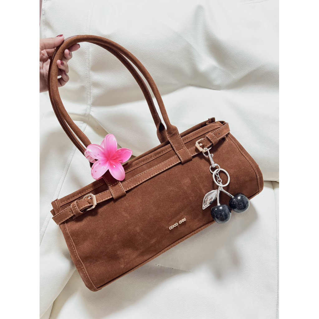 (Used like new) กระเป๋าหนังกลับคล้องไหล่ | แบรนด์ coco chic ไม่เคยใช้