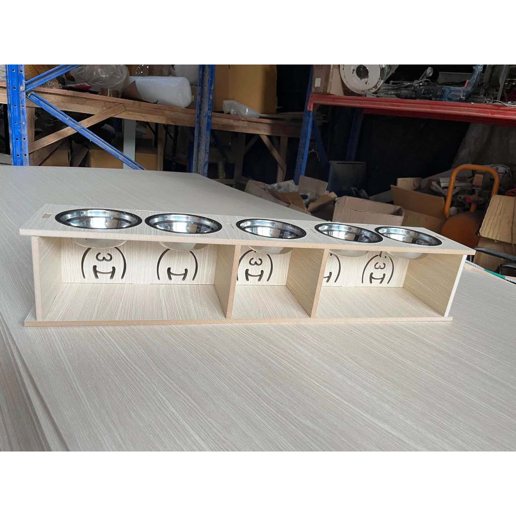 ( ชาม คุณเเม่ลูกดก : 5 HO )” รวมชามแล้ว“ 5 หลุม พร้อมส่ง ชามอาหารสัตว์ รูปที่ 7