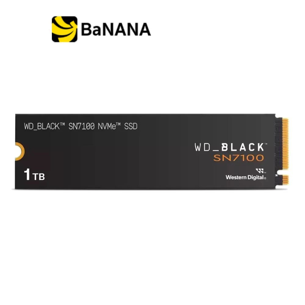 การ์ดเอสเอสดี WD 1TB Black SN7100 SSD M.2 NVMe/PCle 4.0 R7250MB/s W6900MB/s (WDS100T4X0E-00CJA0) by 