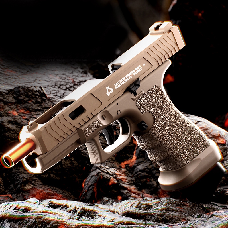 【กรุงเทพ เดลิเวอรี】T-TI-G-34 TOY GUN เล่นเด็ก ปืนพกของเล่นที่ดึงปลอกกระสุนออกอัตโนมัติ ยิ แม่พิมพ์วิทยาศาสตร์และการศึกษา
