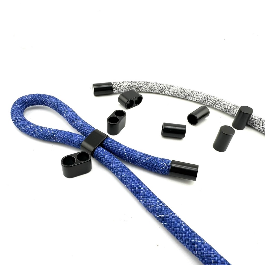 ปลายเชือก ตัวเลื่อนสายโลหะ เชือกกลม 8 มิล(ราคาต่อชิ้น)