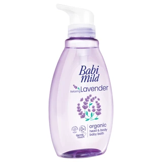 BABI MILD - Relaxing Lavender Organic Head & Body Baby Bath (380ml.) เบบี้มายด์ รีแลกซ์ซิ่ง ลาเวนเดอร์ ออร์แกนิก เฮด & บ