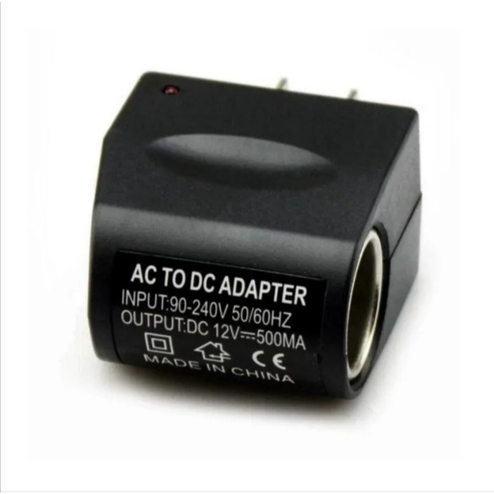Adapterตัวแปลงไฟบ้าน 220Vเป็นไฟรถยนต์ 12V DC 220V to 12V/สายชาร์จกล้องติดหน้ารถ