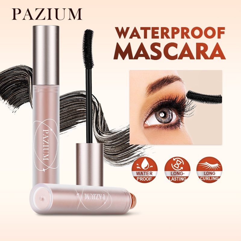 PAZIUM มาสคาร่า แห้งเร็ว กันน้ำ ติดทนนาน ไม่ลดสี มาสคาร่าปัดขนตา Mascara Waterproof