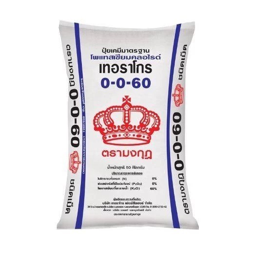 (แบ่งขาย 1 กก.)ปุ๋ยมงกุฎ 0-0-60 (เม็ดแดง)ปุ๋ยเร่งแป้ง เร่งหวาน ใส่ผัก ผลไม้ #ปุ๋ย​หวาน
