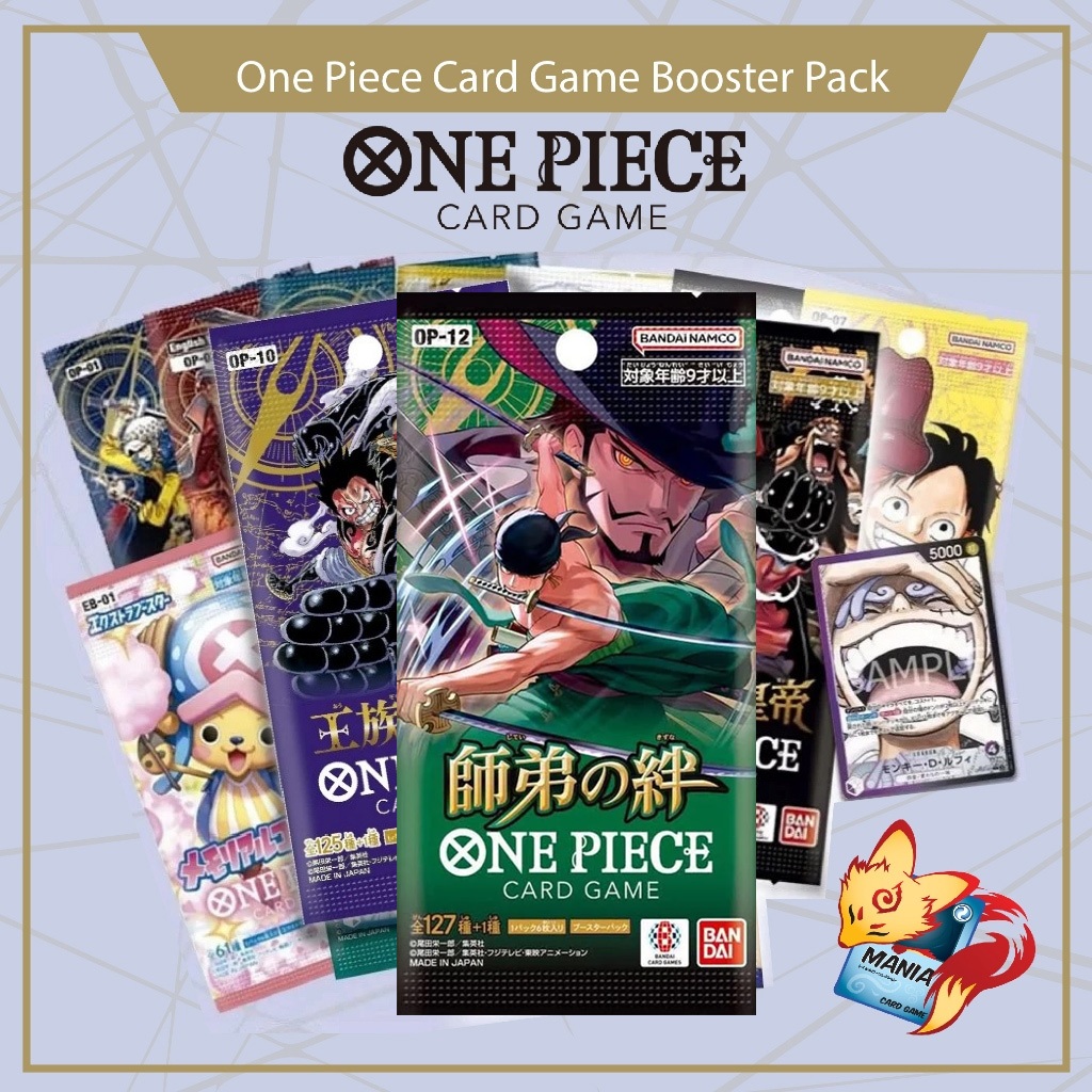 [Onepiece Card Game]  Booster Pack OP  ซองแยก การ์ดวันพีช  (ของแท้ ลิขสิทธิ บันได) วันพีซ OP-12
