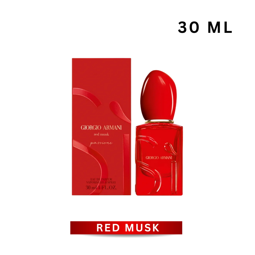 (30 ML - RED MUSK) Giorgio Armani SI RED MUSK Passione EDP  30 ML กล่องซีล ป้ายไทย