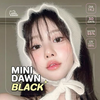 คอนแทคเลนส์ Mini Dawn Black (Kitty Kawaii) ขนาดมินิ 🌷 ลายฮิต สุดปังในเกาหลี
