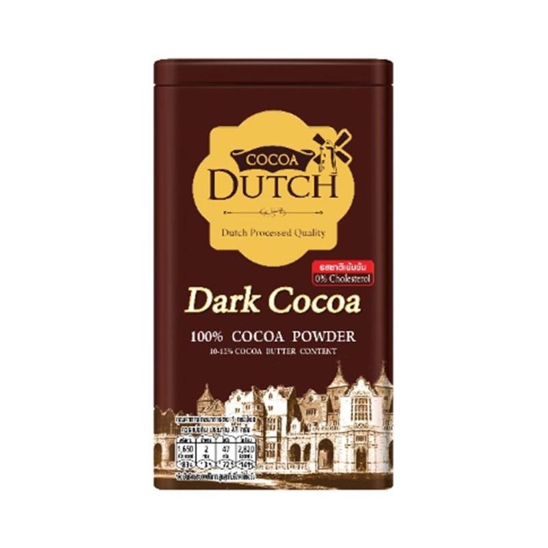 Dutch Dark Cocoa 100% Cocoa Powder โกโก้ดัทช์ เครื่องดื่มดาร์คโกโก้ชนิดผง 380g.