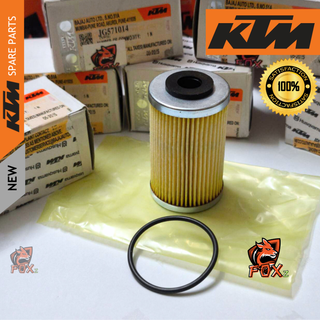 กรองน้ำมันเครื่อง ของแท้ สำหรับ KTM DUKE RC 200/250/390 ใส่ได้ทุกปี กรองแท้ พร้อมโอริ่ง Oil filter ล็อตไหม่ผลิตปี 2025