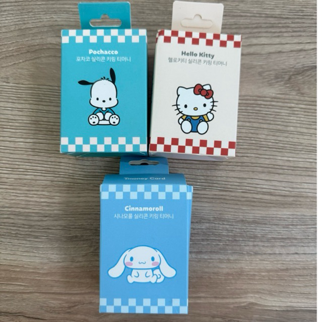 🎀🩵พร้อมส่ง พวงกุญแจ T-money Keyring Sanrio Character 🇰🇷 Hello Kitty / Pochacco / Cinnamoroll