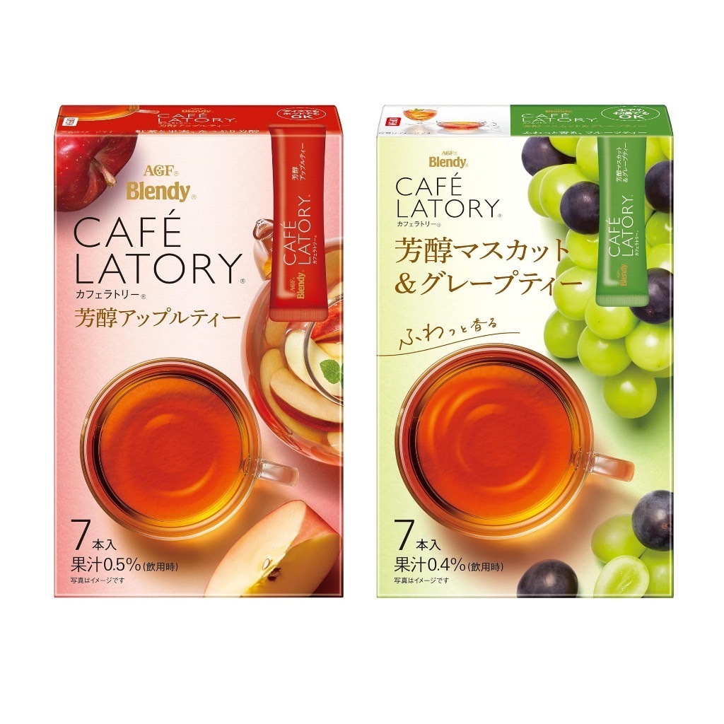 Agf Blendy Cafe Latory Stick Fruit Tea ชาผลไม้ญี่ปุ่น 1กล่อง7ซอง