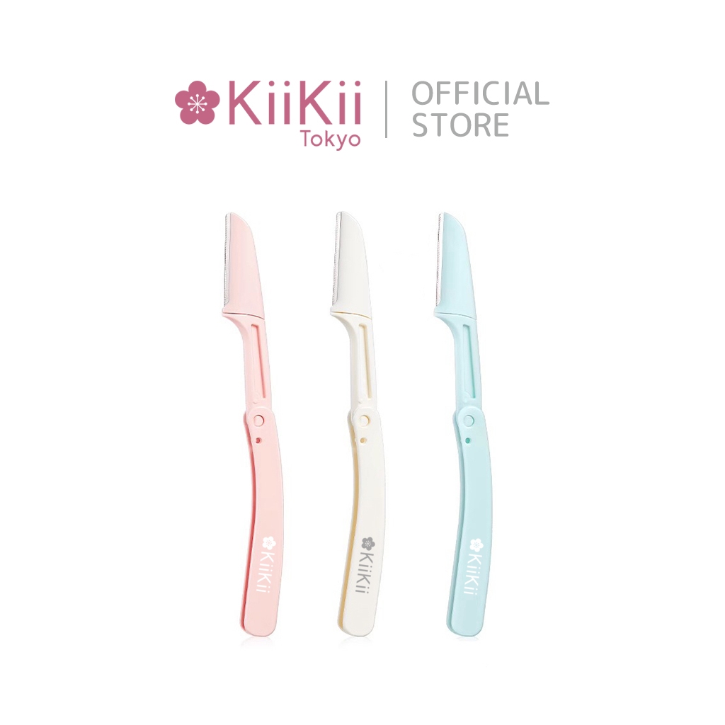 KiiKii ที่กันคิ้ว มีดกันคิ้ว แบบพับได้ สเตนเลส แบบพกพา ปลอดภัยต่อผิว ใช้ได้ทั้งผู้หญิงและผู้ชาย