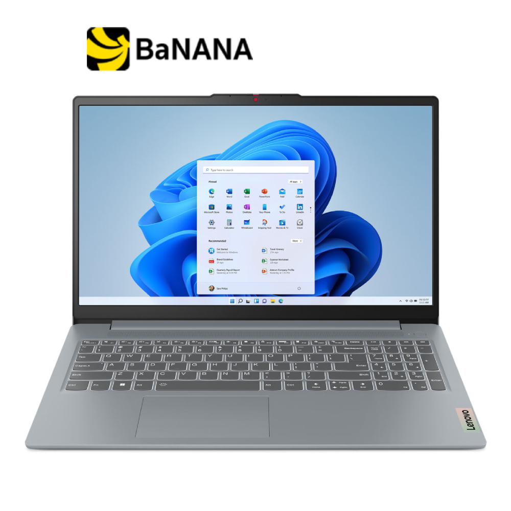 โน๊ตบุ๊ค Lenovo IdeaPad Slim 3 15AMN8-82XQ00QGTA Grey by Banana IT
