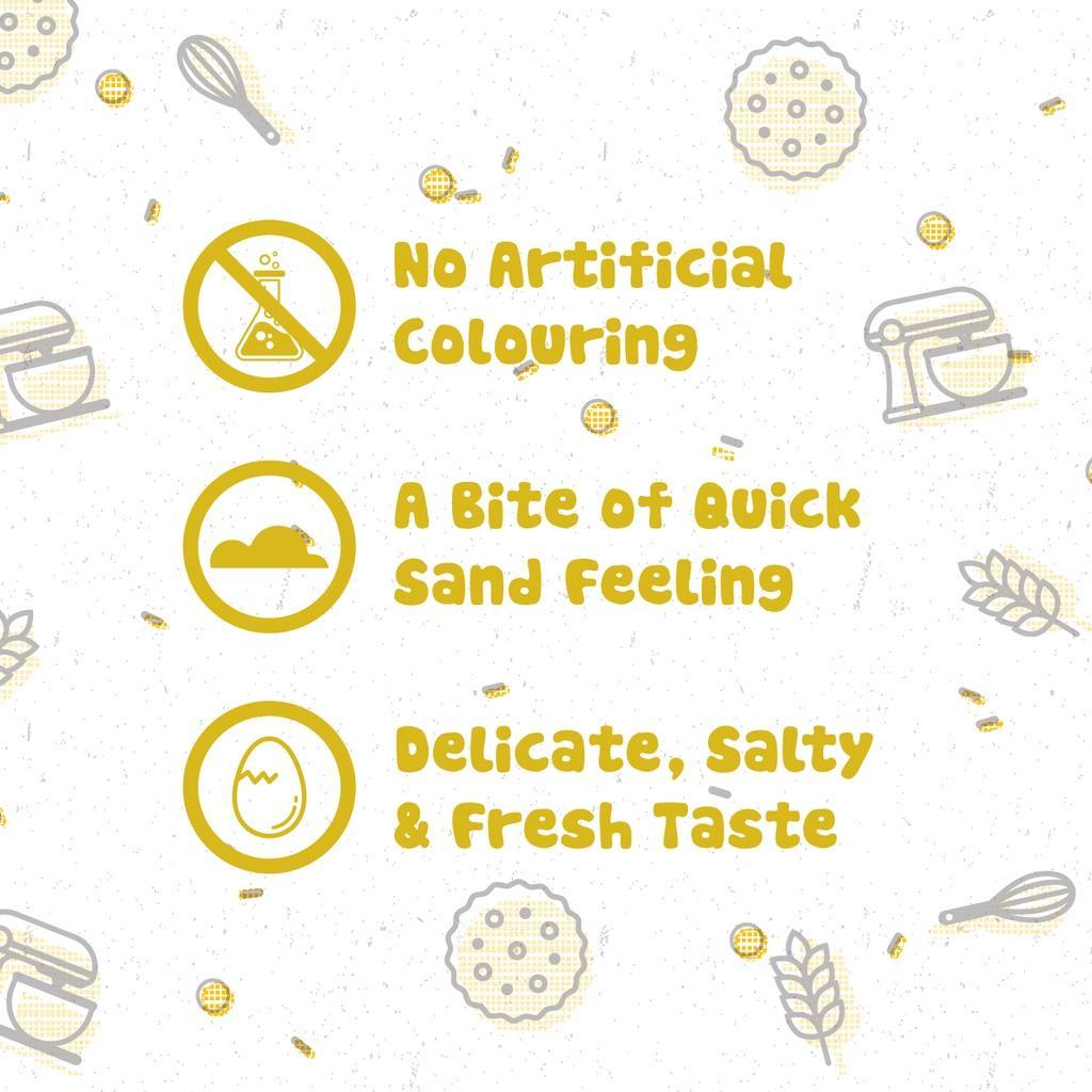 คุกกี้ไข่เค็ม (ตรา เอเวอร์ ดิลิเชิส)150gESalt. นำเข้าจากประเทศมาเลเซีย Ever Delicious Salted Yolk Cookies - รูปที่ 4