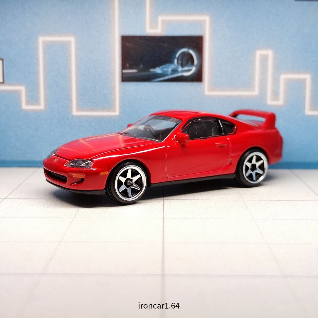 โมเดลรถ majorette TOYOTA Supra JZA80 สีแดง