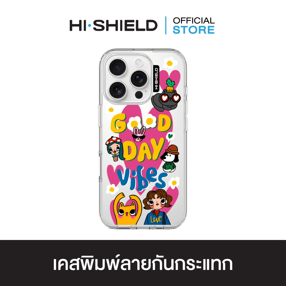 HI-SHIELD เคสใสกันกระแทก iPhone รุ่น Debby S182 [เคส iPhone18/17/16/15/14/13/12/11]