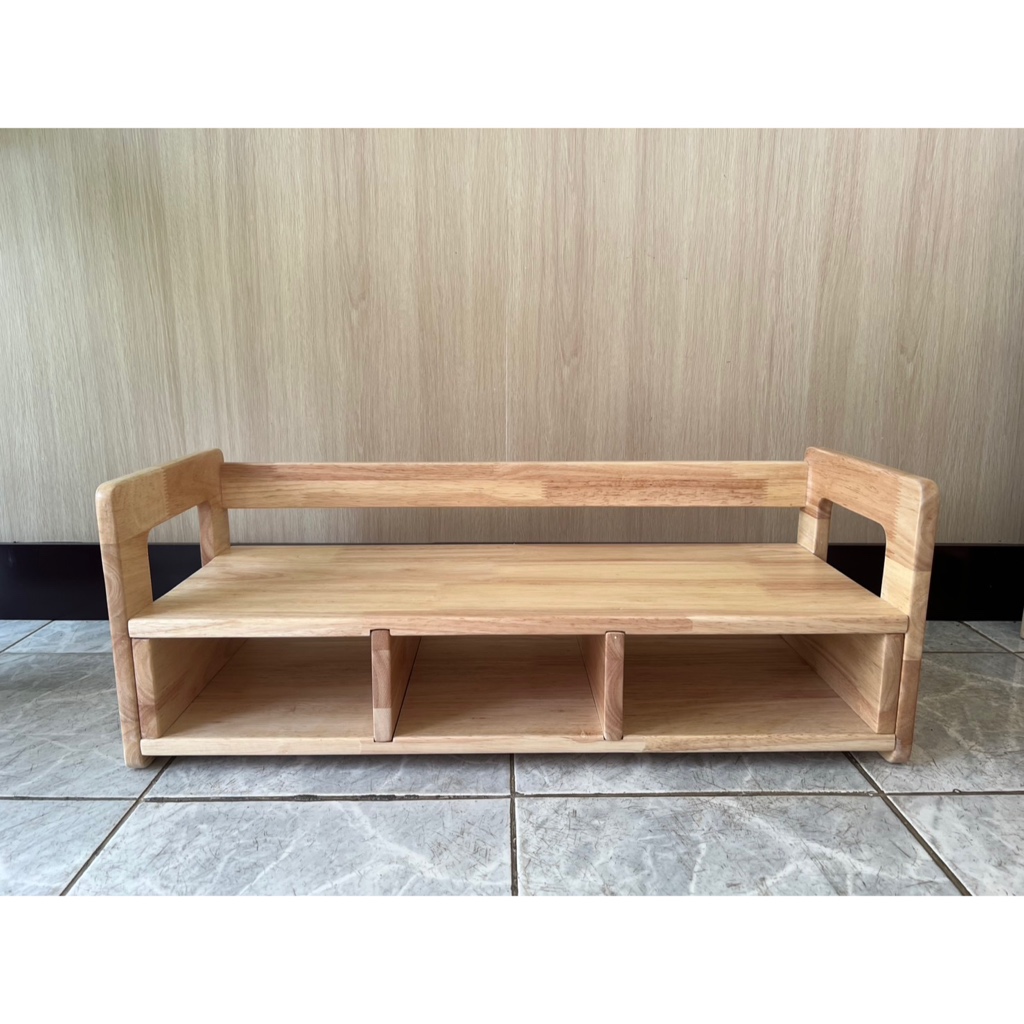 ส่งฟรี  !! ม้านั่งเด็กสำหรับใส่รองเท้า สินค้าประกอบสำเร็จ  วัสดุไม้ยางพารา