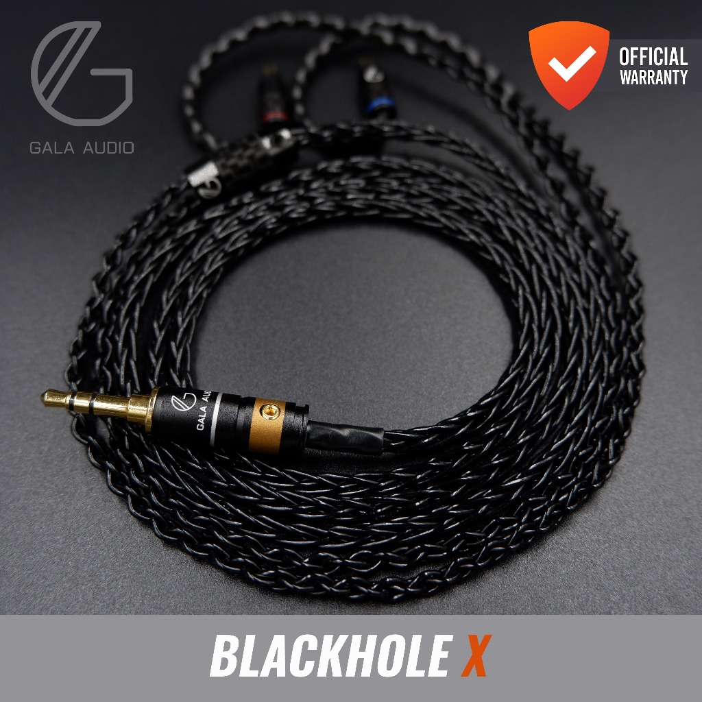 (อัพเกรดใหม่) Gala audio BlackHoleX สายอัพเกรดหูฟัง ทองแดงชุบเงิน SPC