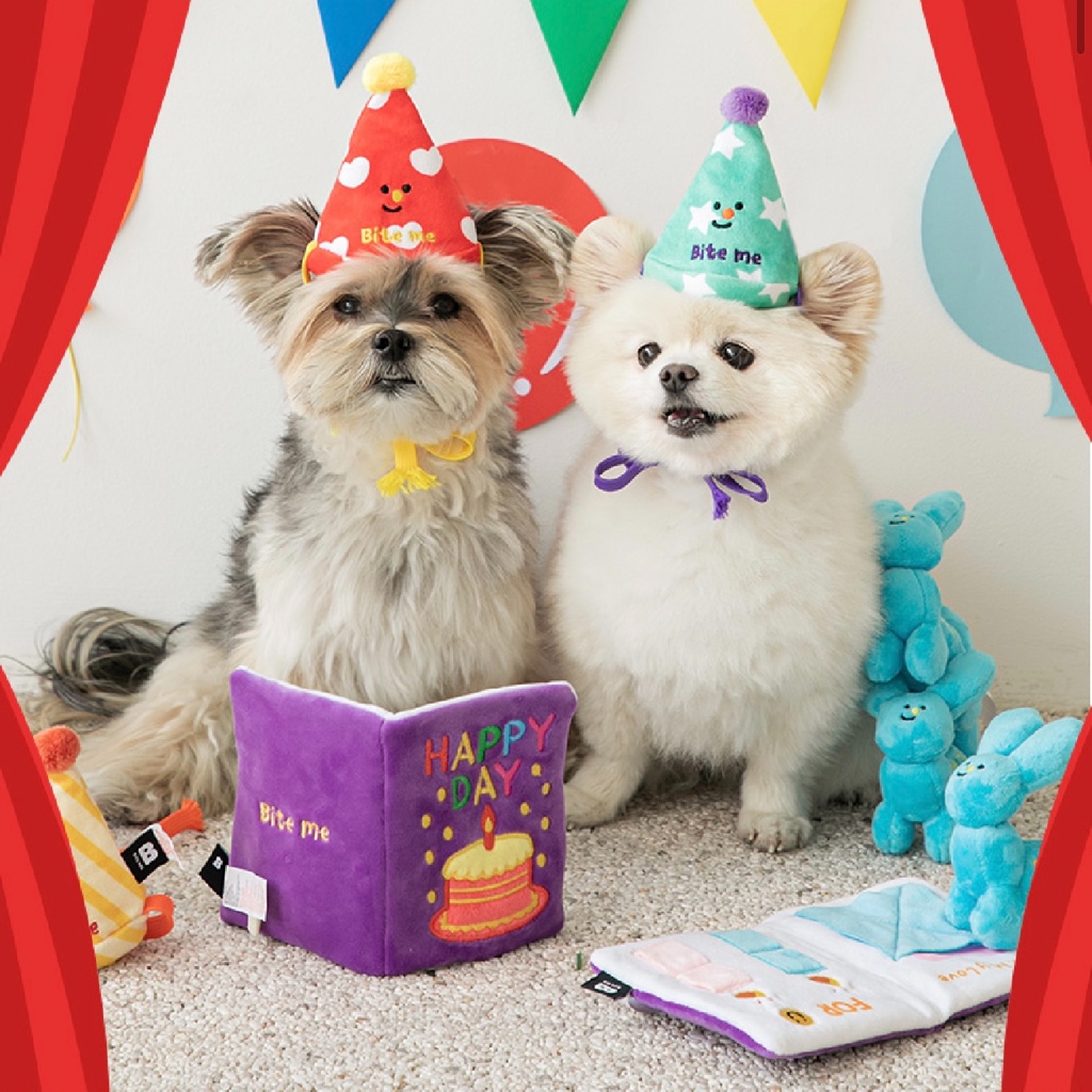 BITE ME🇰🇷 HBD Card Norsework ของเล่นสำหรับสุนัข