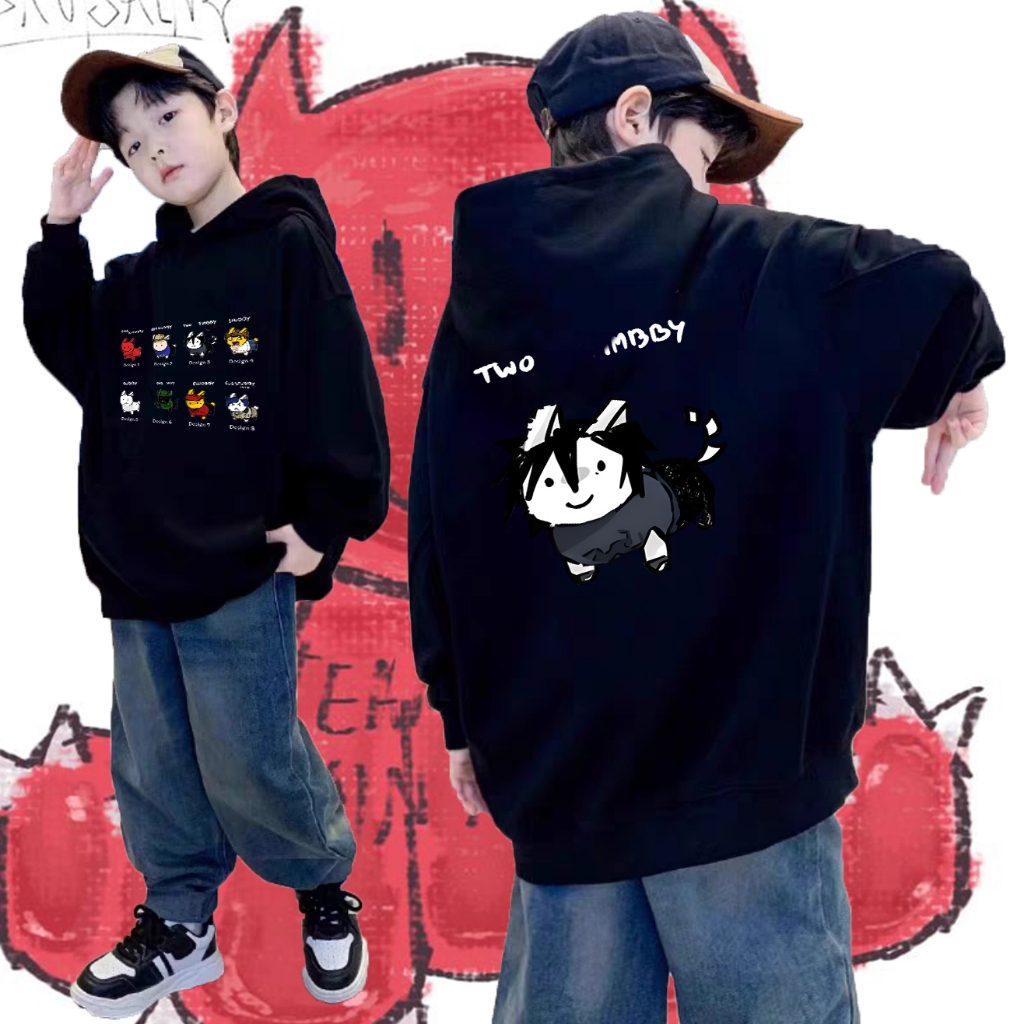 ร้อน!! C00lkid-Shedletsky Blame John-Gubby-Forsaken สองครั้ง - 1x1x1-007n7 Roblox Kids Hoodie