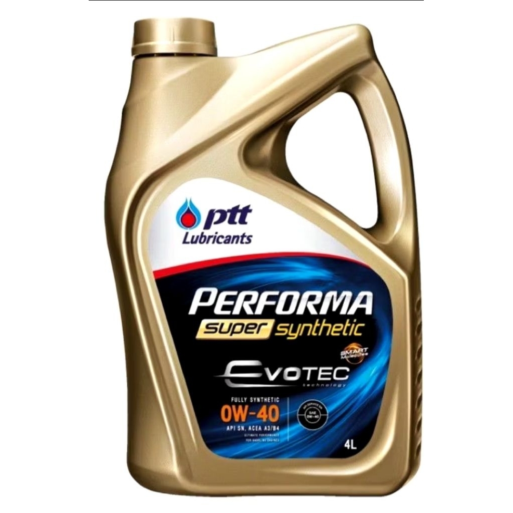 น้ำมันเครื่อง เบนซิน ปตท. ptt 0w-40 0w40 แถม บัตรเติมน้ำมัน 500 บาท