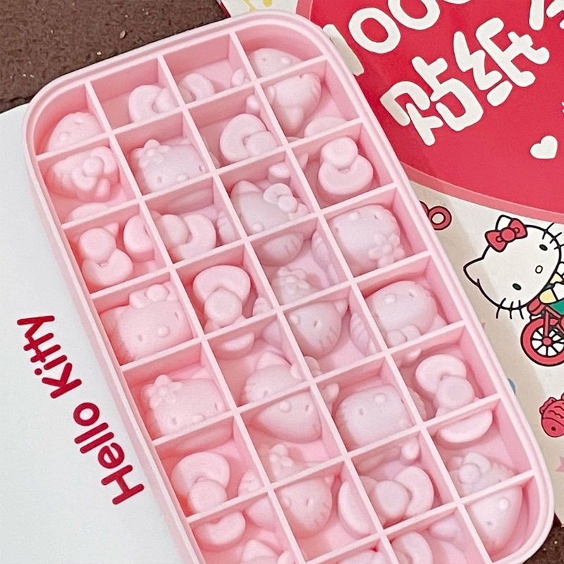 แบบใหม่ฤดูร้อน 2025🔥พิมพ์ลายคิตตี้ ถาดน้ําแข็ง ถาดซิลิโคน ซิลิโคนเกรดอาหาร ล้างง่าย ไม่ติดกลิ่น - รูปที่ 3