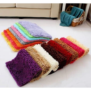 พรมเช็ดเท้านาโนตัวหนอน ดักฝุ่น/ทราย【 ขนาด 38 × 58cm.】รุ่นบาง ซับน้ำดีเยี่ยม พรมแต่งห้อง พรมเช็ดห้องน้ำ พรมปูพื้น