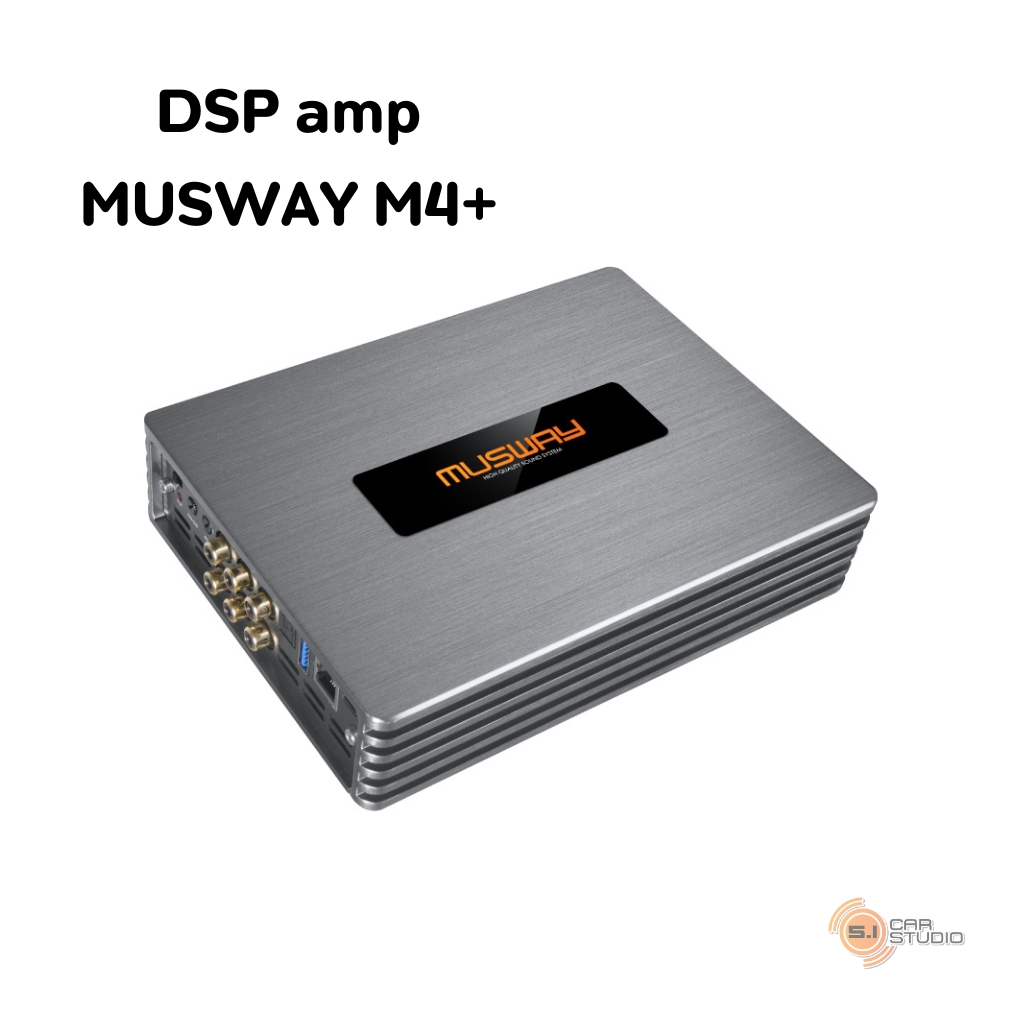 DSP amp Musway M4+ 4 CHANNEL CLASS D AMPLIFIER WITH 8CHANNELL DSP 540 WATTS RMS เพาเวอร์แอมป์