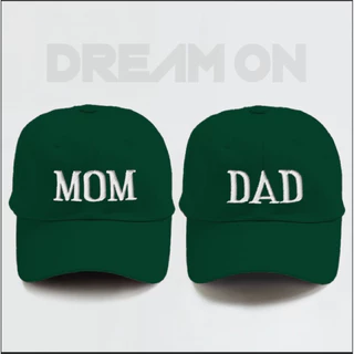 หมวกแก็ปปัก dad mom 8 สี พร้อมส่ง