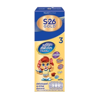 ยกลัง 36 กล่อง เอส-26 โกลด์ นมยูเอชที สูตร 3 รสจืด 180 มล.