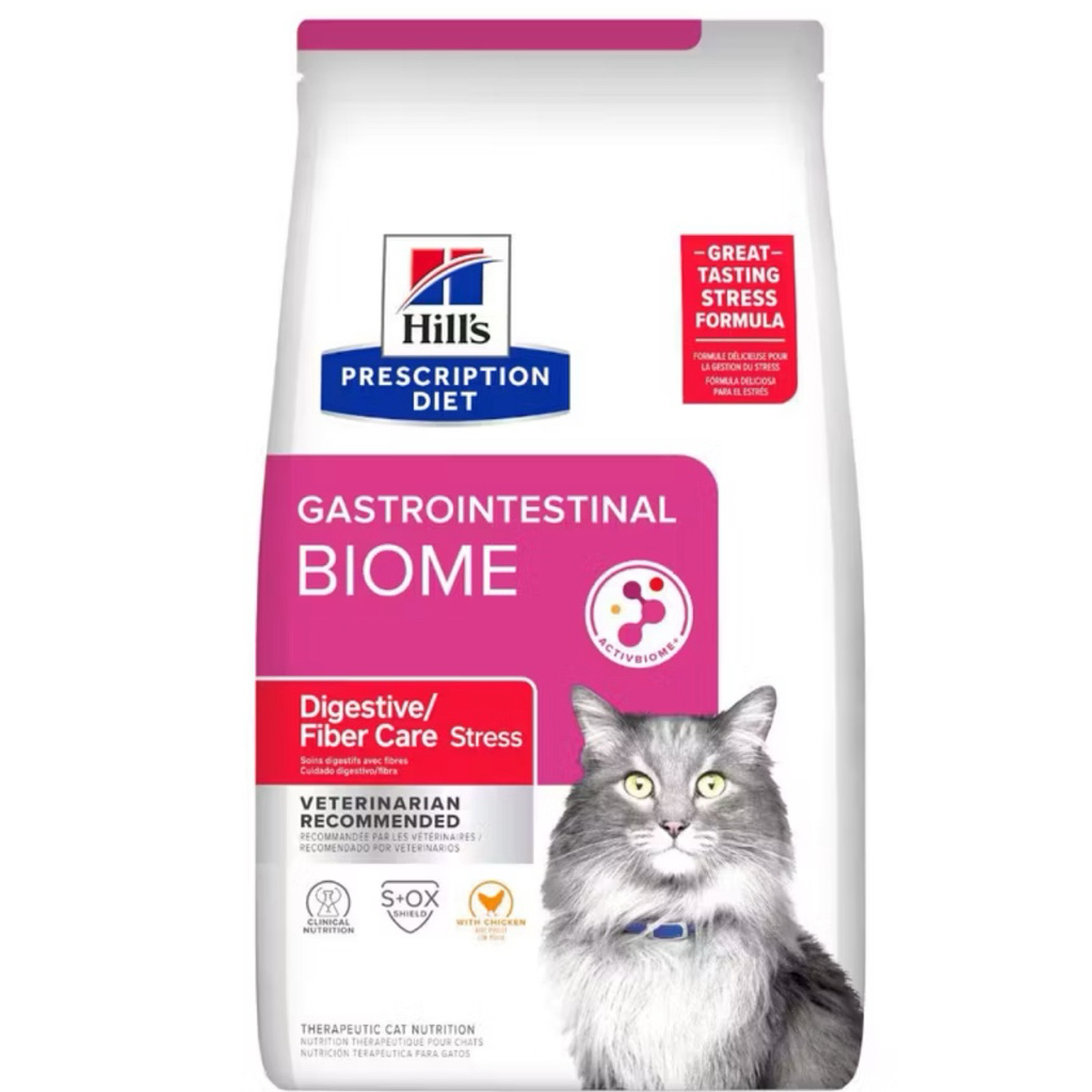 Hill’s Gastrointestinal Biome (1.8 kg) Digestive/Fiber care stress แมวท้องผูกและลดความเครียด 1.81kg
