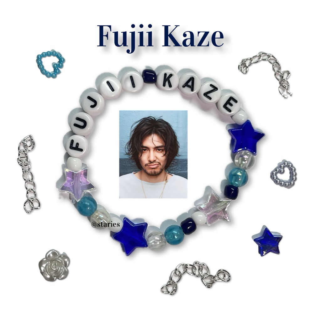 Fujii Kaze FRIENDSHIP BRACELETS🩵🤍 กำไลเพลง กำไลลูกปัด กำไลปัจฉิม