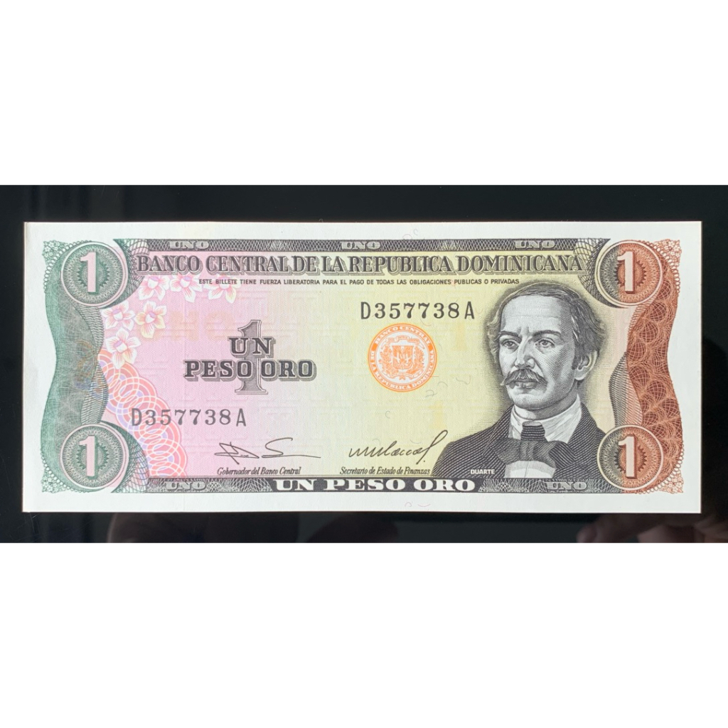 ธนบัตรรุ่นเก่าของสาธารณรัฐโดมินิกันชนิด1Peso ปี1984 UNC