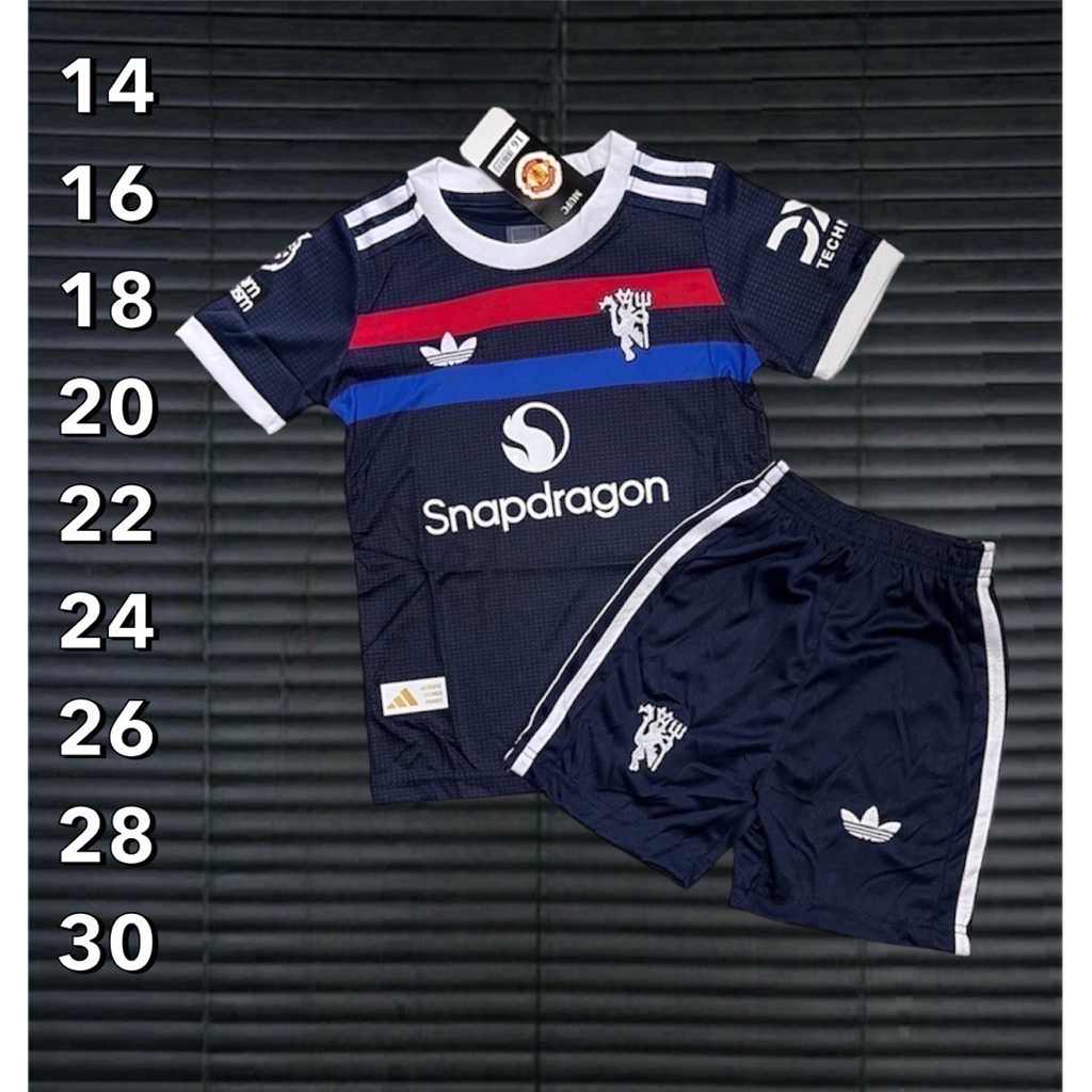 ชุดบอลชุดกีฬาเด็กเสื้อพร้อมกางเกงผ้านิ่มเย็นใส่สบายใส่ได้ทั้งเด็กหญิงแหละเด็กชายขนาดไซร้เด็ก1ขวบถึง13ขวบ - รูปที่ 7