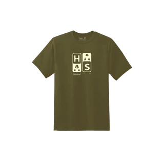 haas รุ่นใหม่ เสื้อยืดคอกลม Unisex ชาย หญิง ไม่ยืด ไม่ย้วย SBSK2745