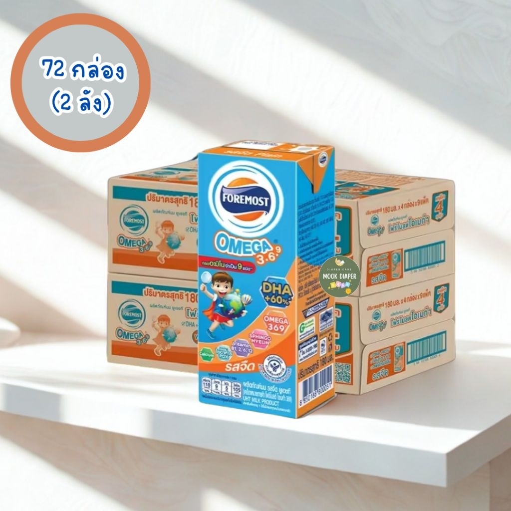 (ได้รับภายในวัน) [2ลัง] โฟร์โมสต์ โอเมก้า 369 รสจืด 180มล Foremost Omega 369 Plain 180ml