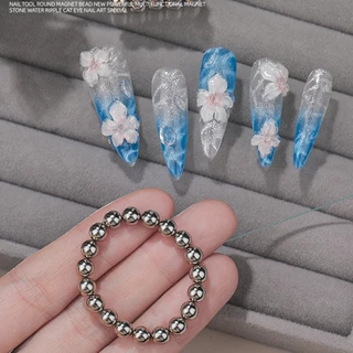 แม่เหล็กกลม 5มิล บรรจุ 20เม็ด แม่เหล็กลูกปัดดึงสีลูกแก้ว สีแม่เหล็ก สีแคทอาย