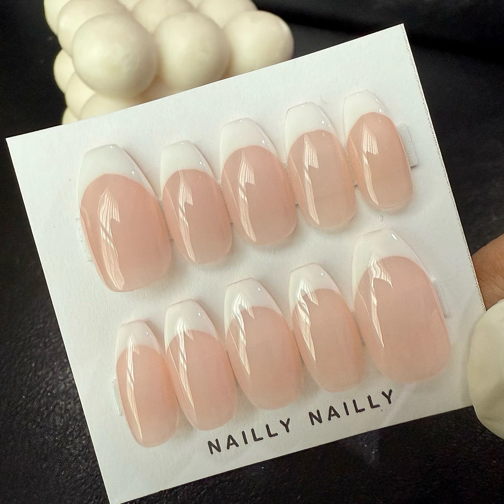 *NEW*เล็บเจลงานModern French Tip #เล็บเจล #เล็บปลอมสำเร็จรูป #เล็บปลอม